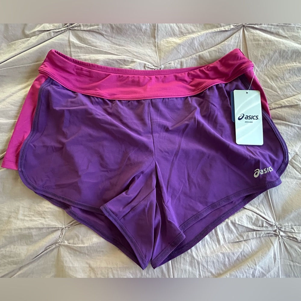 Asics Purple Large Sports Shorts